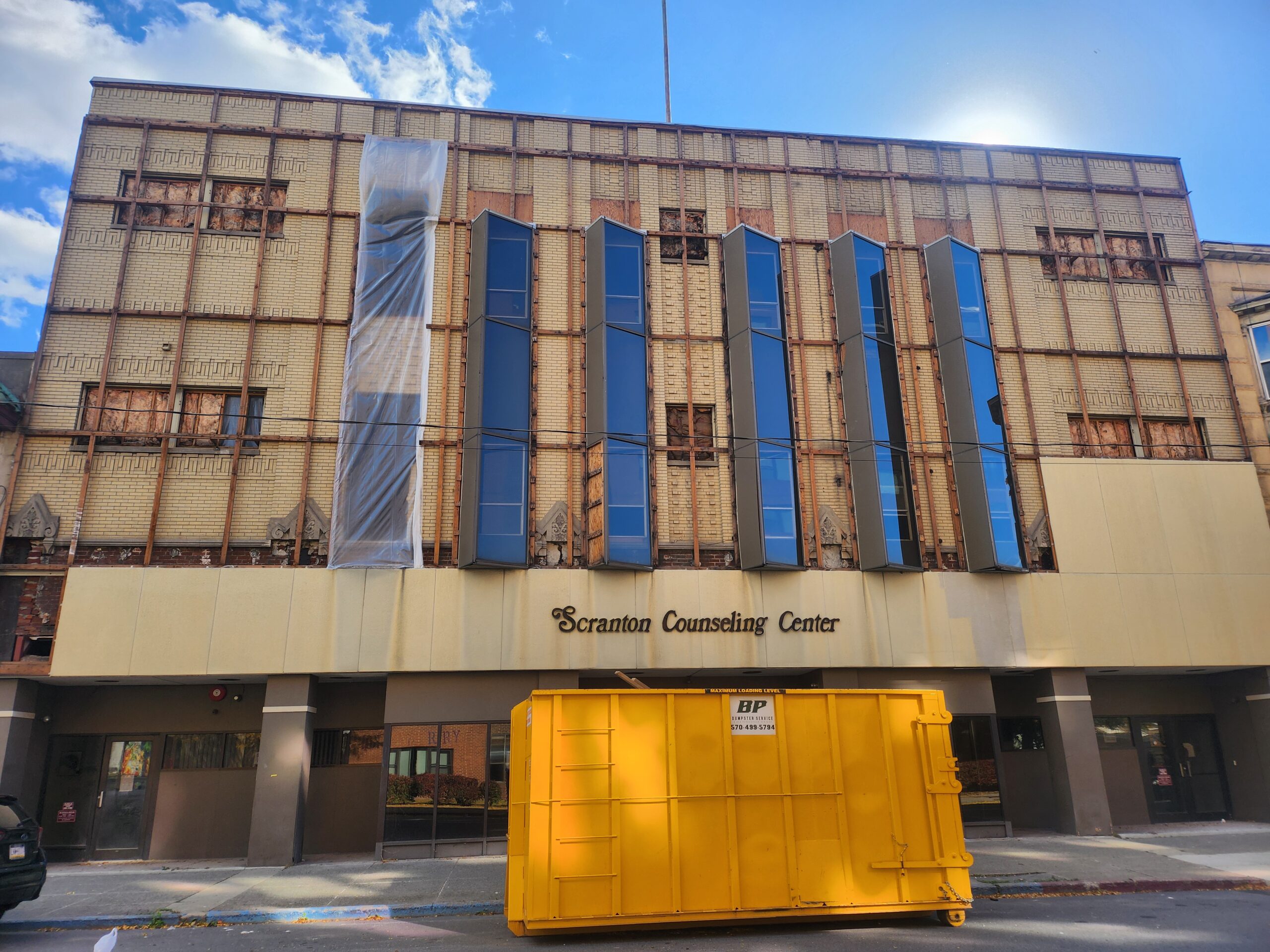 The former Scranton Counseling Center is under reconstruction.