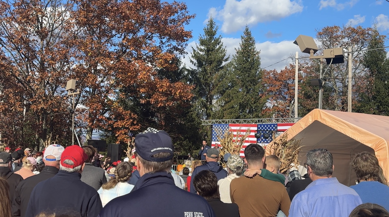 Donald Trump Jr. speaking at the “Get Out To Vote Fall Festival” at Montage Mountain Ski Resort in Scranton.