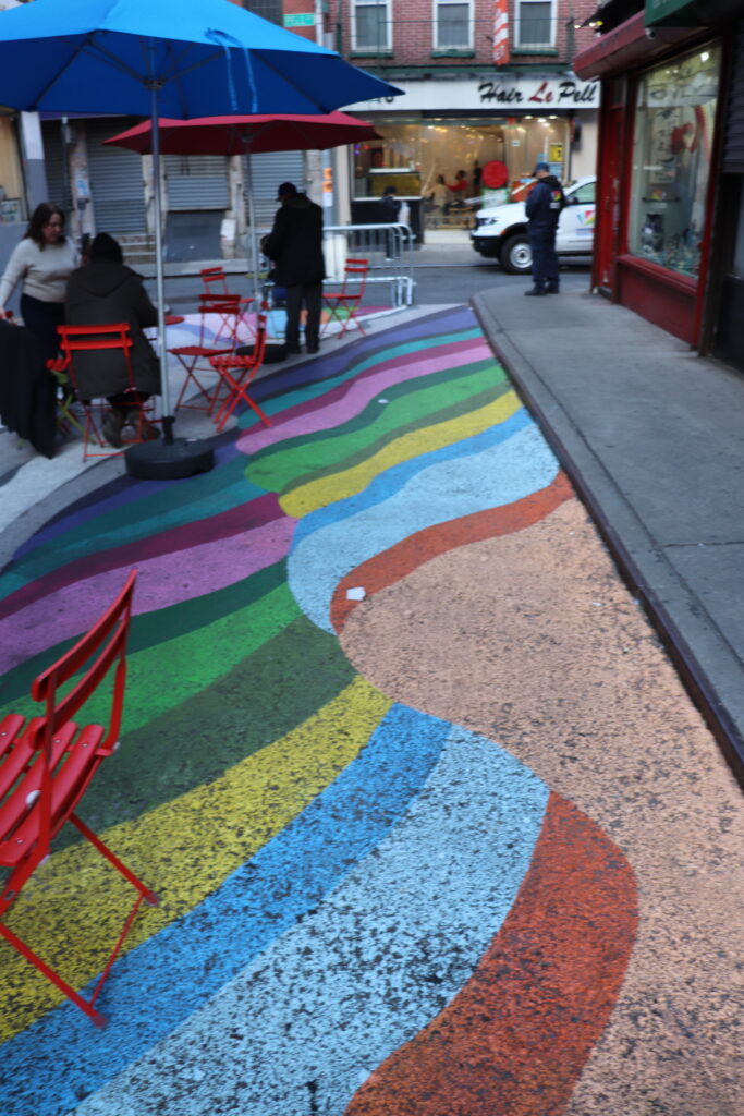 Photos: Historic Doyers Street Is Getting A Giant Mural Painted