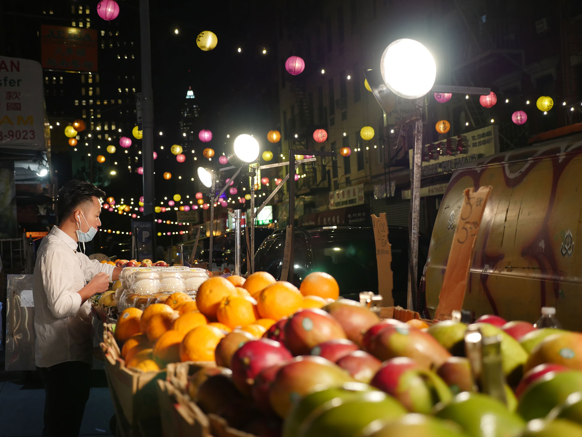 Fruit on display