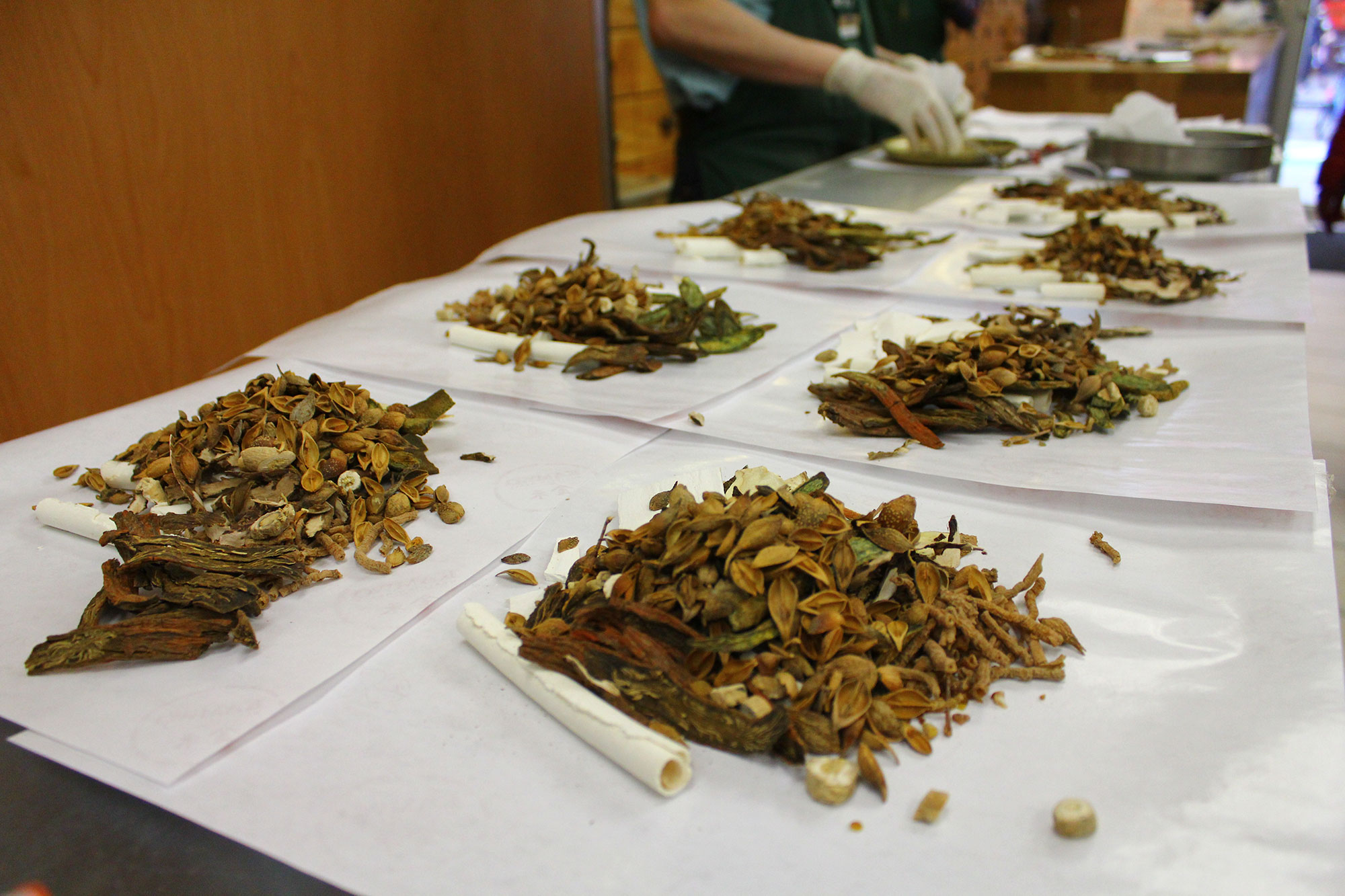 Herbs on display