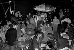 Backstage party at the Fillmore East, 1970