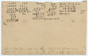 The calculations of Sir Isaac Newton from when he worked at the British Royal Mint