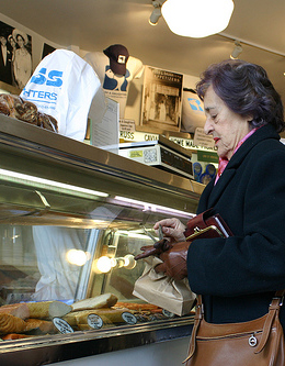 Longtime customers return to a rapidly changing neighborhood. Russ & Daughters strives to serve the divergent tastes of old and new patrons. Photo by Diana Rosenthal