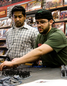 The online version of Warhammer drew 500,000 players within a week of its launch. Photo by Nicole Tung.